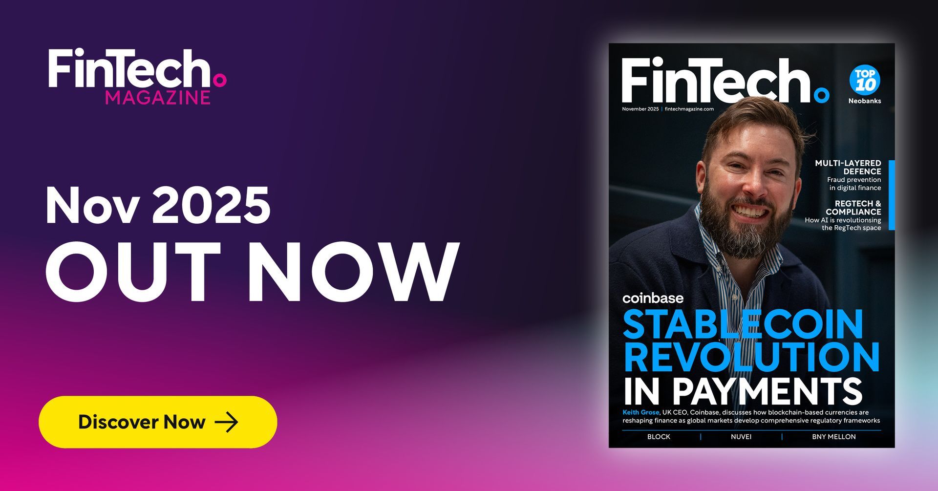 FinTech Magazine November Out Now