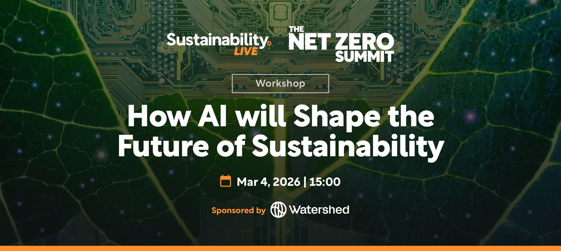 Workshop: How AI will shape the future of sustainability, March 4, 2006.