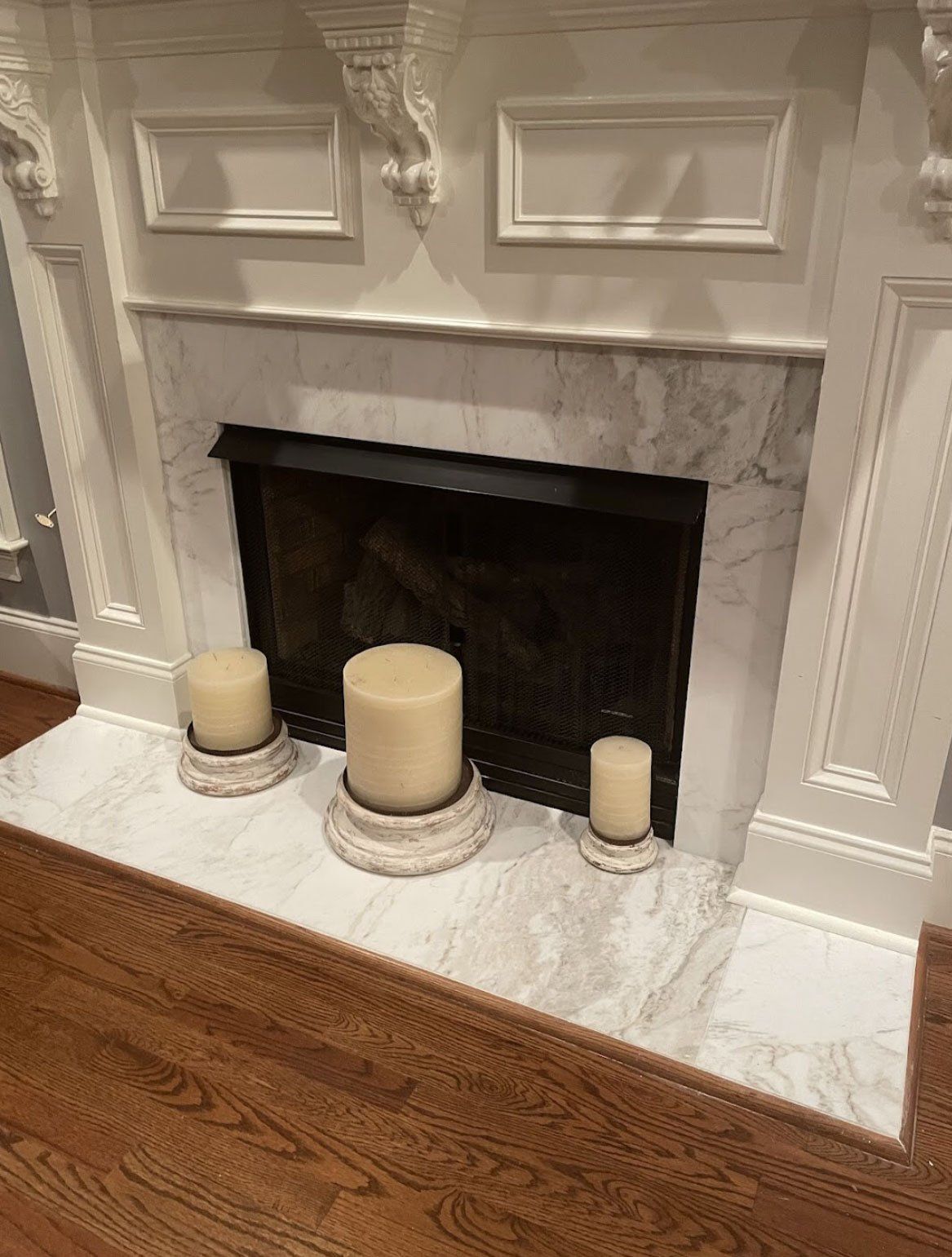 Marble Fireplace — Columbia, SC — Corley Brothers Tile Setting LLC