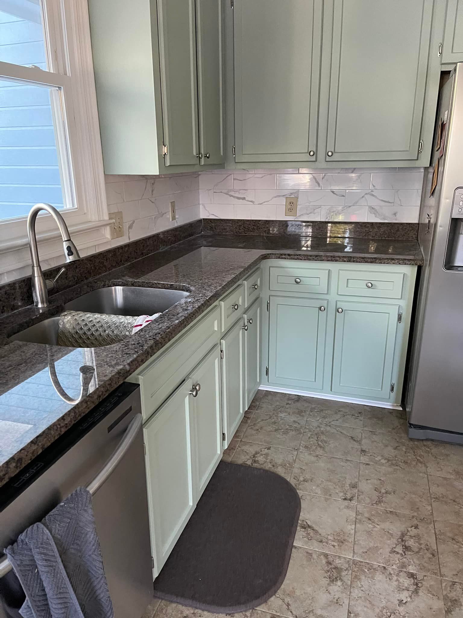 Beautiful Kitchen with Cabinet — Columbia, SC — Corley Brothers Tile Setting LLC