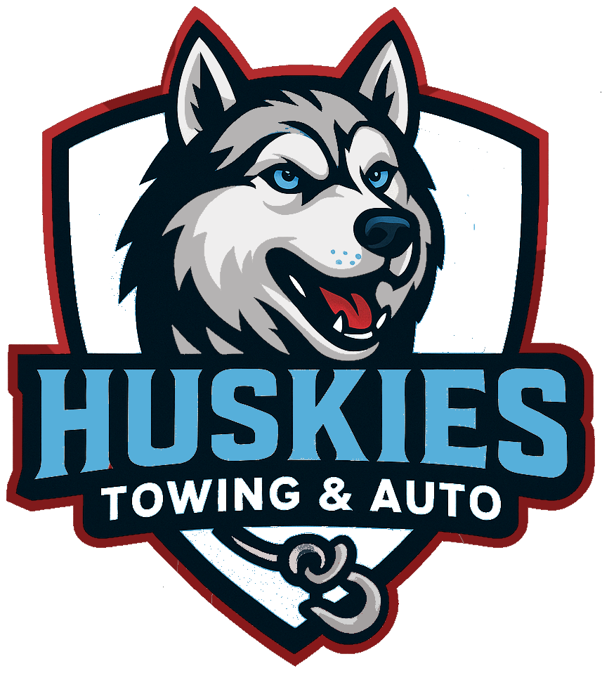 Huskies Towing and Auto Repair Logo