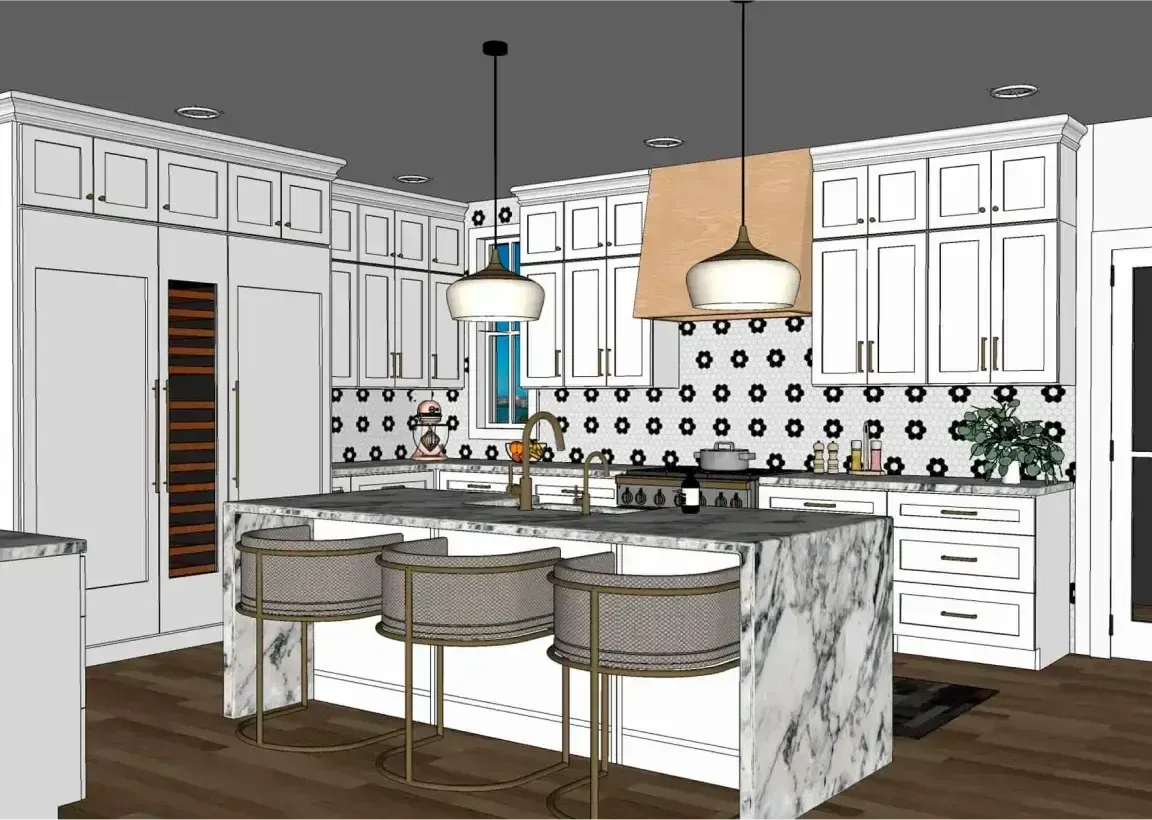 3D Kitchen Modeling 2