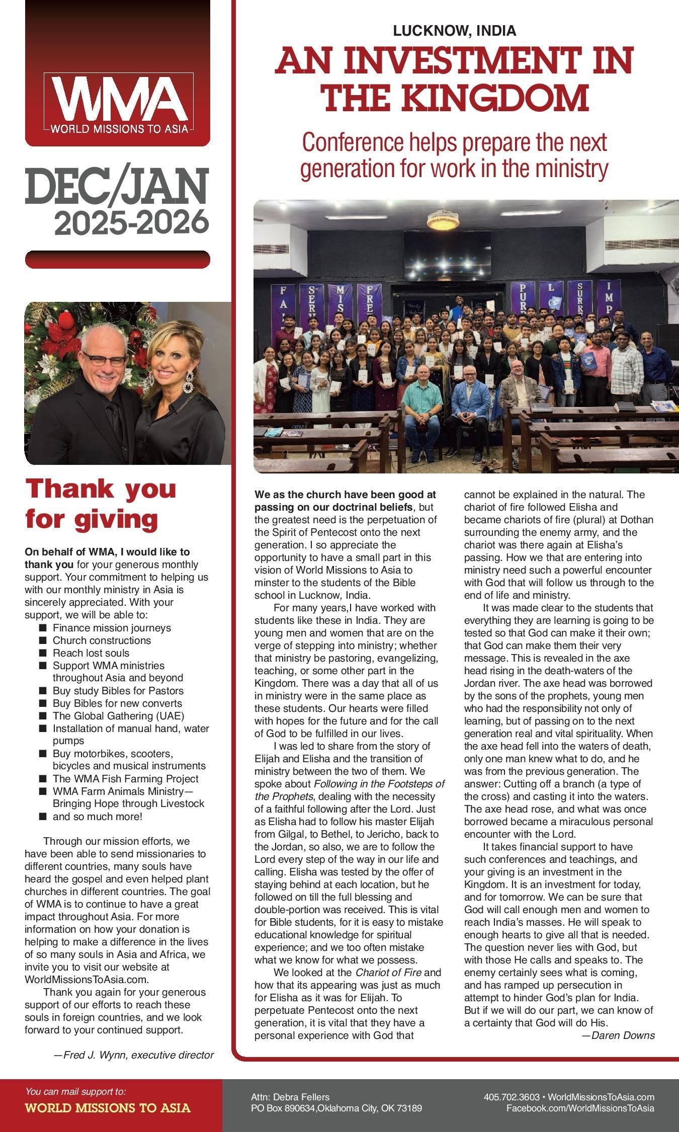 WMA newsletter: article 