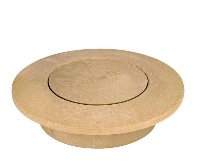 A round object with a lid on top of it