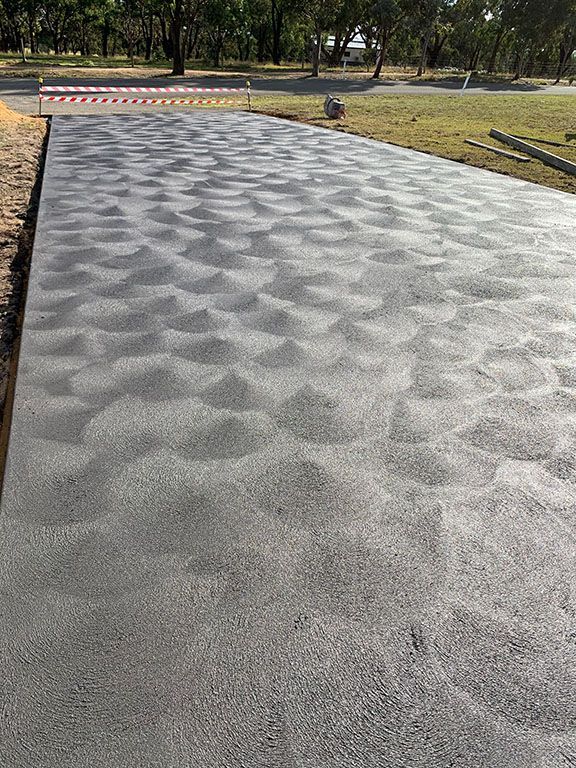 New road with design | Bairnsdale, VIC | Fox Martin Concrete & Construction