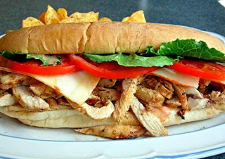 History of the famous po-boy with grilled Cajun chicken recipe, at Bay Favors Food Blog