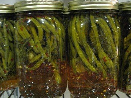 southern canning recipe for pickled green beans at Bay Favors Food Blog