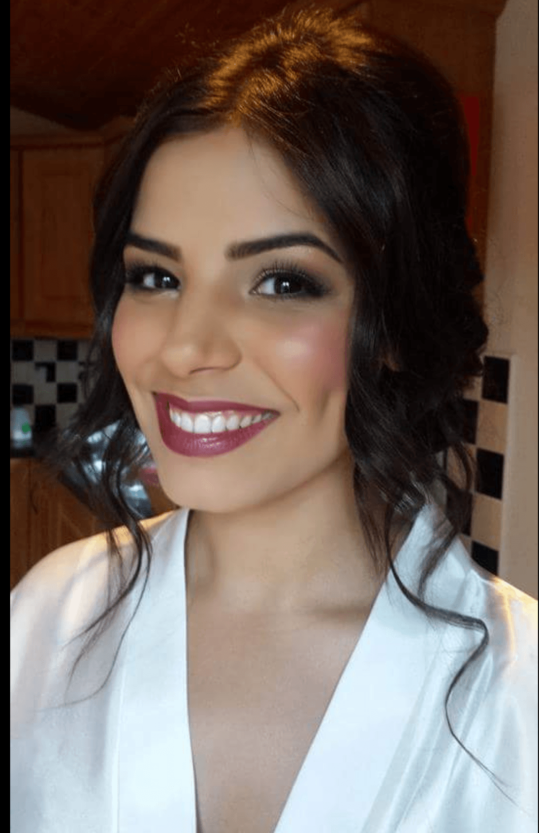 Woman with brown hair