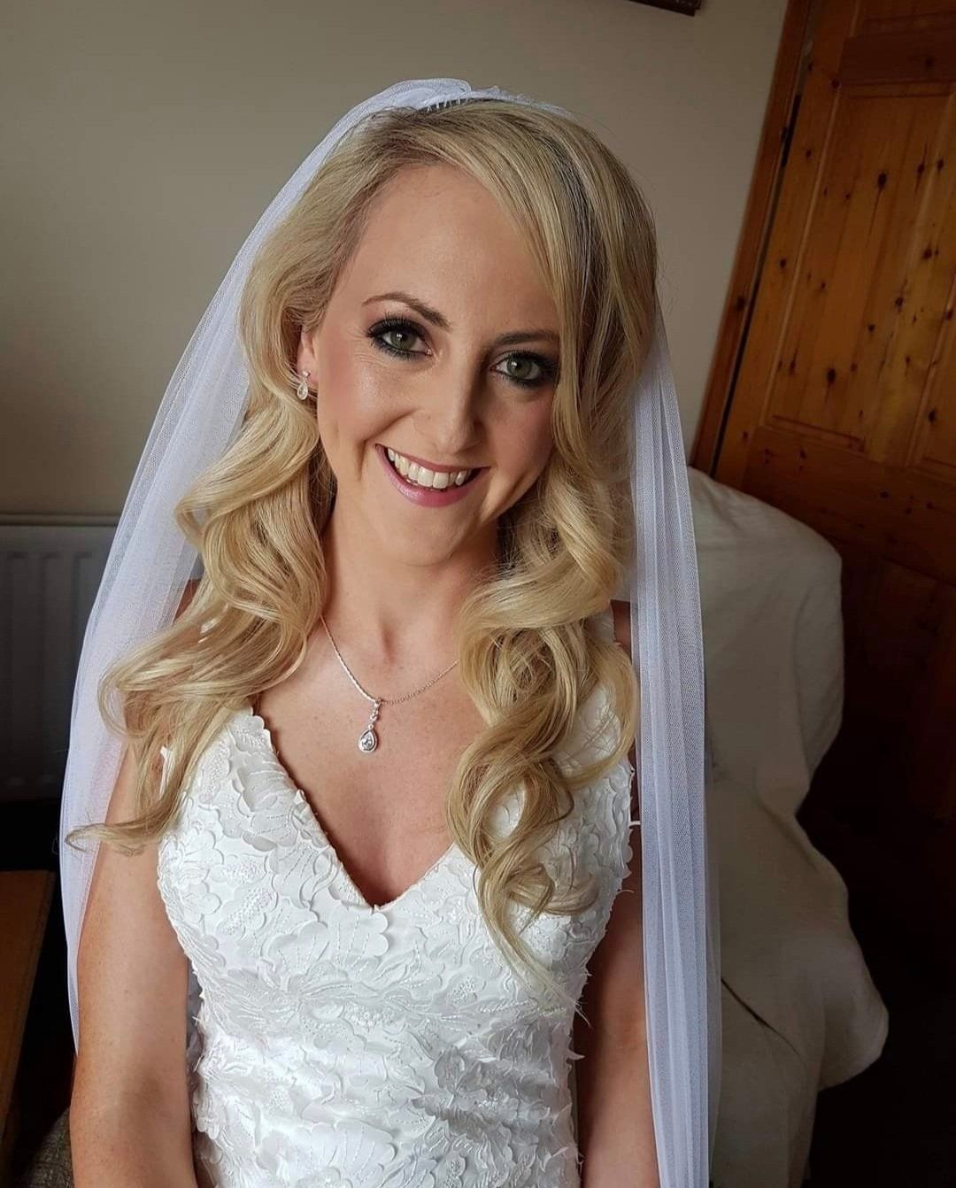 Blonde woman smiling 2