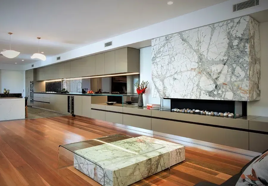 Granite With Glass Living Room Table — Wollongong, NSW — Superior Stone