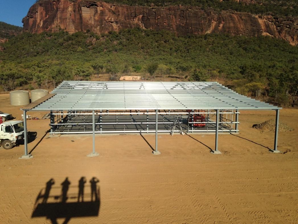A Large Metal Structure is Being Built in the Desert — LM Engineering In Mareeba, QLD