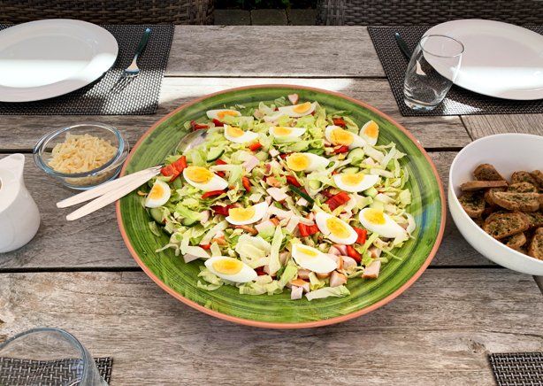 afbeelding frisse ceasar salad