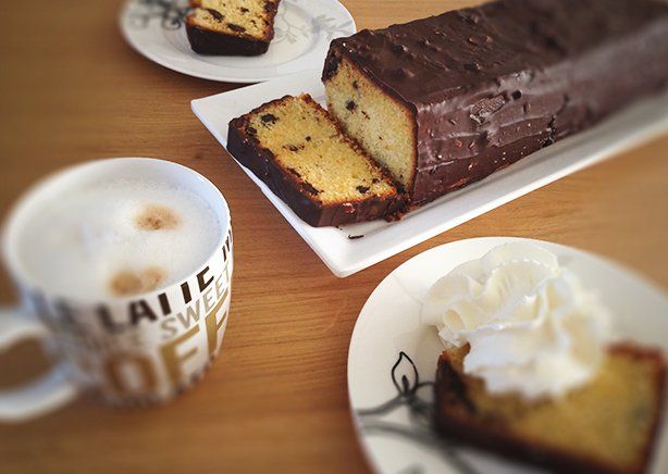 sinaasappelcake met chocolade