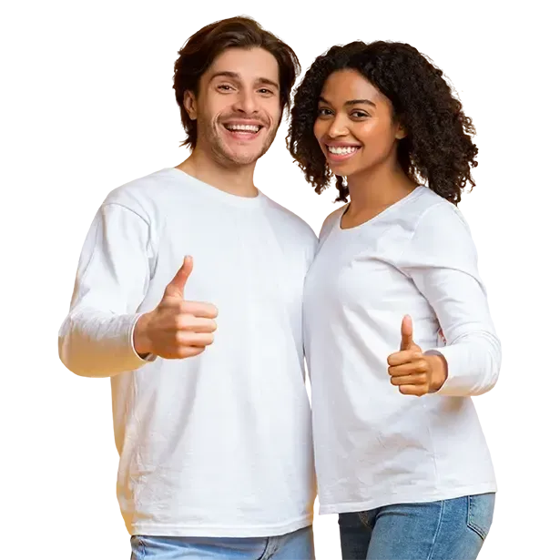 Happy secured people