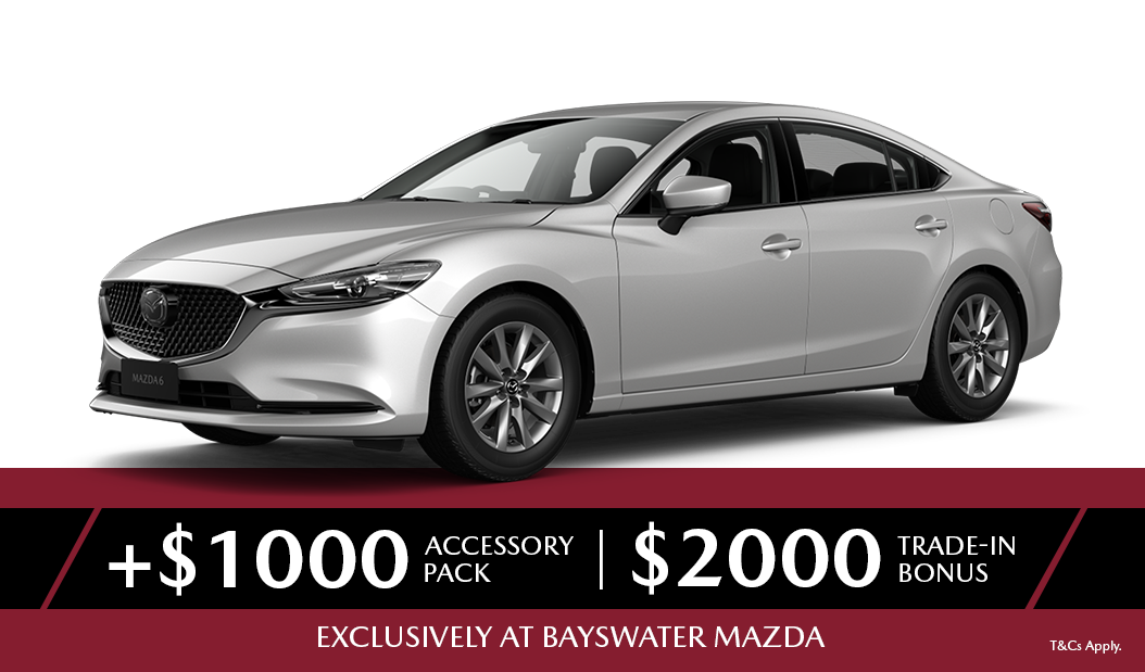 A silver mazda 6 is shown on a white background.