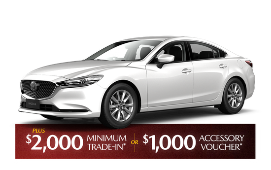 A silver mazda 6 is shown on a white background.