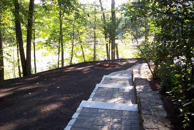 Mulching and Front Walkway - Landscaping Services in Sudbury, MA