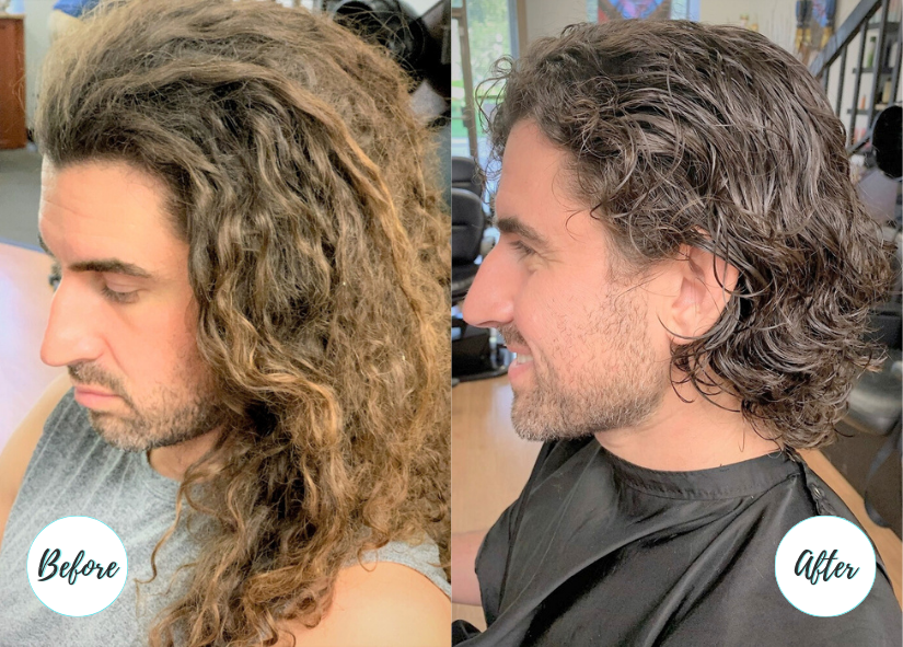 Before and After Hair Style