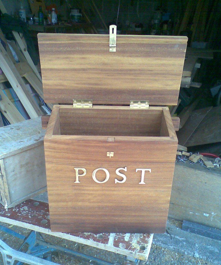 wooden post-box