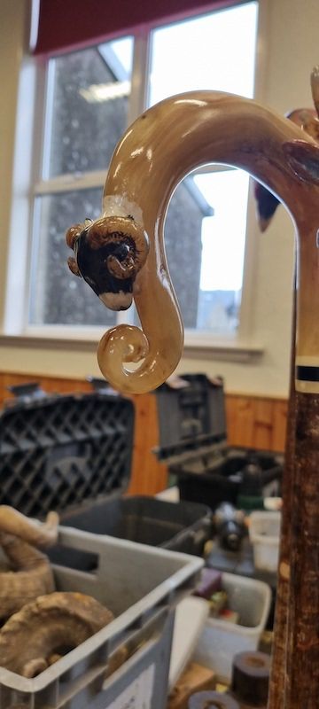 The finished article, stick by Martin Trinder Stick making process Scottish Crookmaker's Association