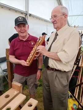 Ayr Show 2024 Novice Champion Richard Russell with Judge Ian McConchie