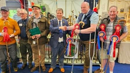 RHS Winners 2025 R to L RHS Champion Iain Paterson, Cliff Worrell, Jim Currie Judge, Nick Day , Robert Elliot SCA Chair, Paul Houston