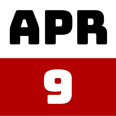 APRIL 9th date icon fo  trivia with jon at the point in prescott, az