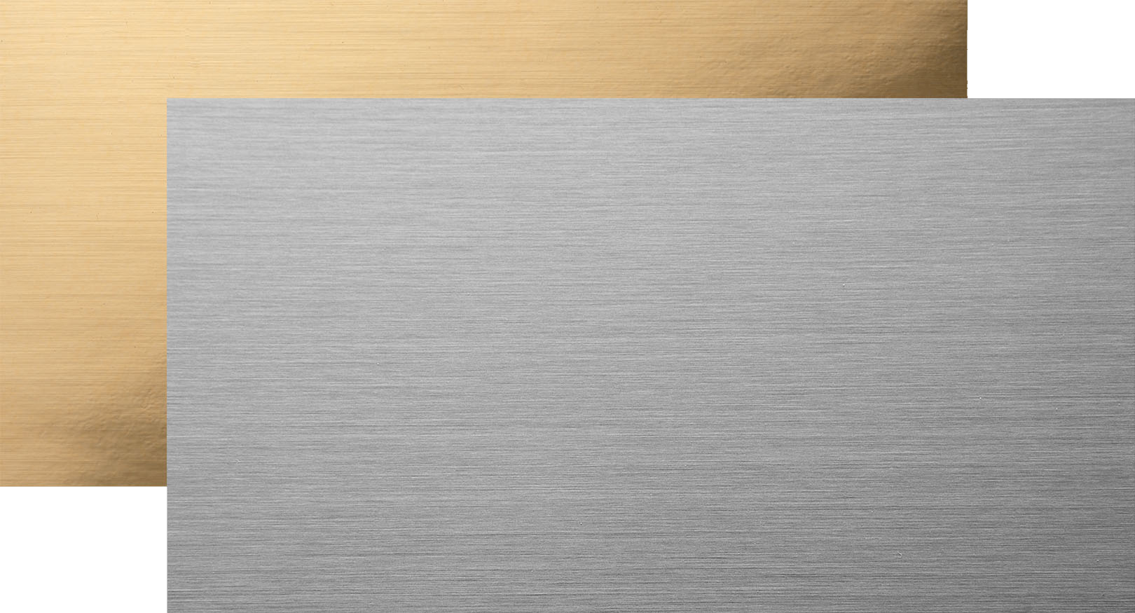 FLEXcon brushed silver and gold label material