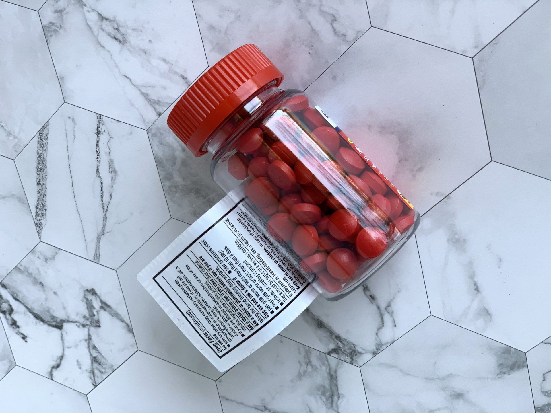 Peel Back Two Sided Ibuprofen Label