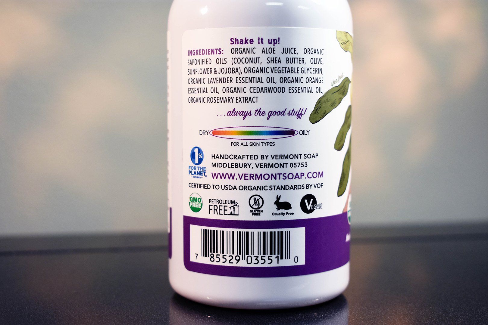 Informative Graphics on Health & Beauty Label