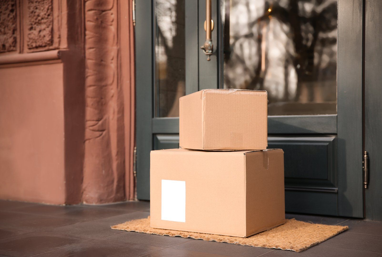 Boxes on porch from ecommerce sales