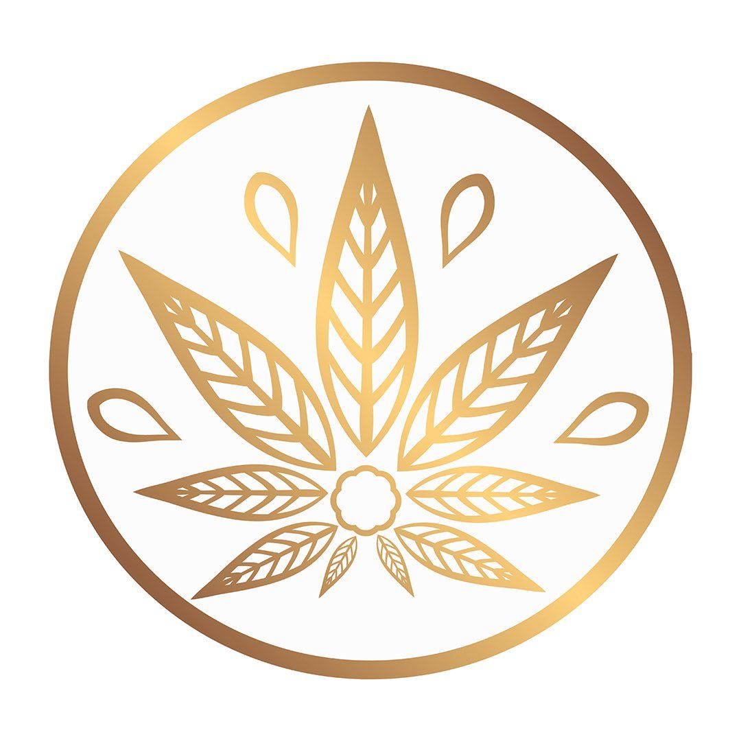 Metallic Cannabis Leaf