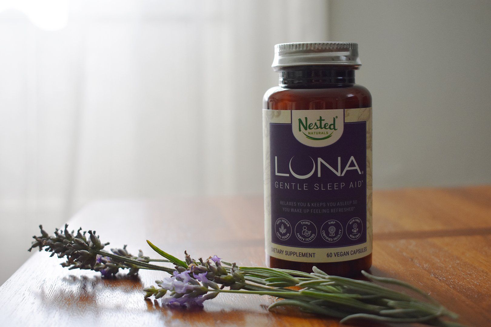 Nested Naturals Luna Supplements with Lavendar