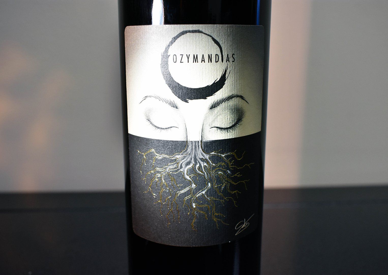 Ozymandias Wine on Textured Label Material