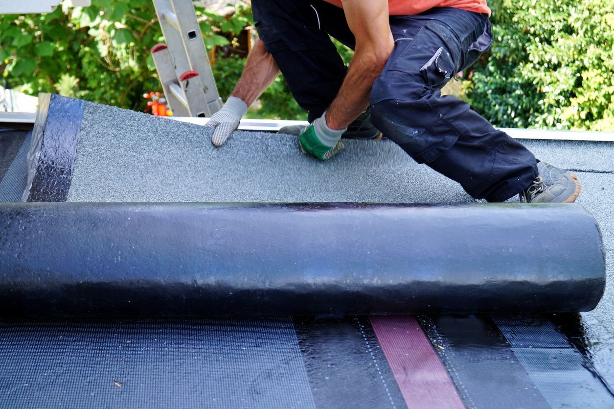 Flat roof installation