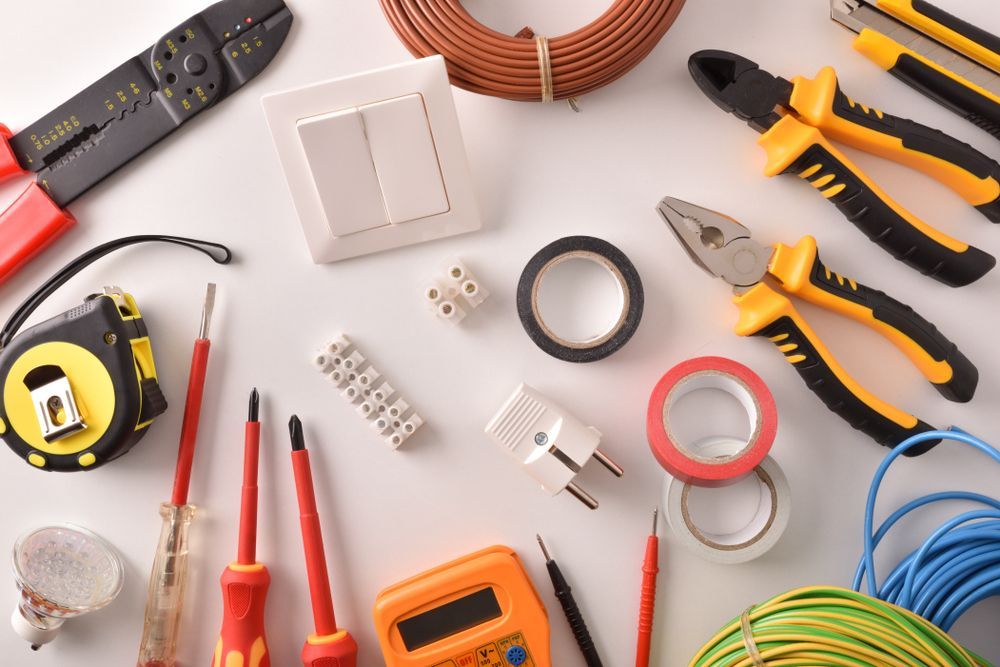 Electrical Tools and Components, Including Wire Strippers — Totally Building and Maintenance in Kincumber, NSW