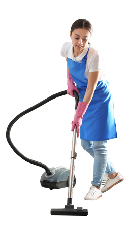 Woman Vacuuming Floor — Service List in Toowoomba, QLD