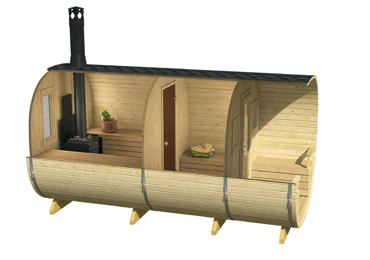 log cabin with sauna