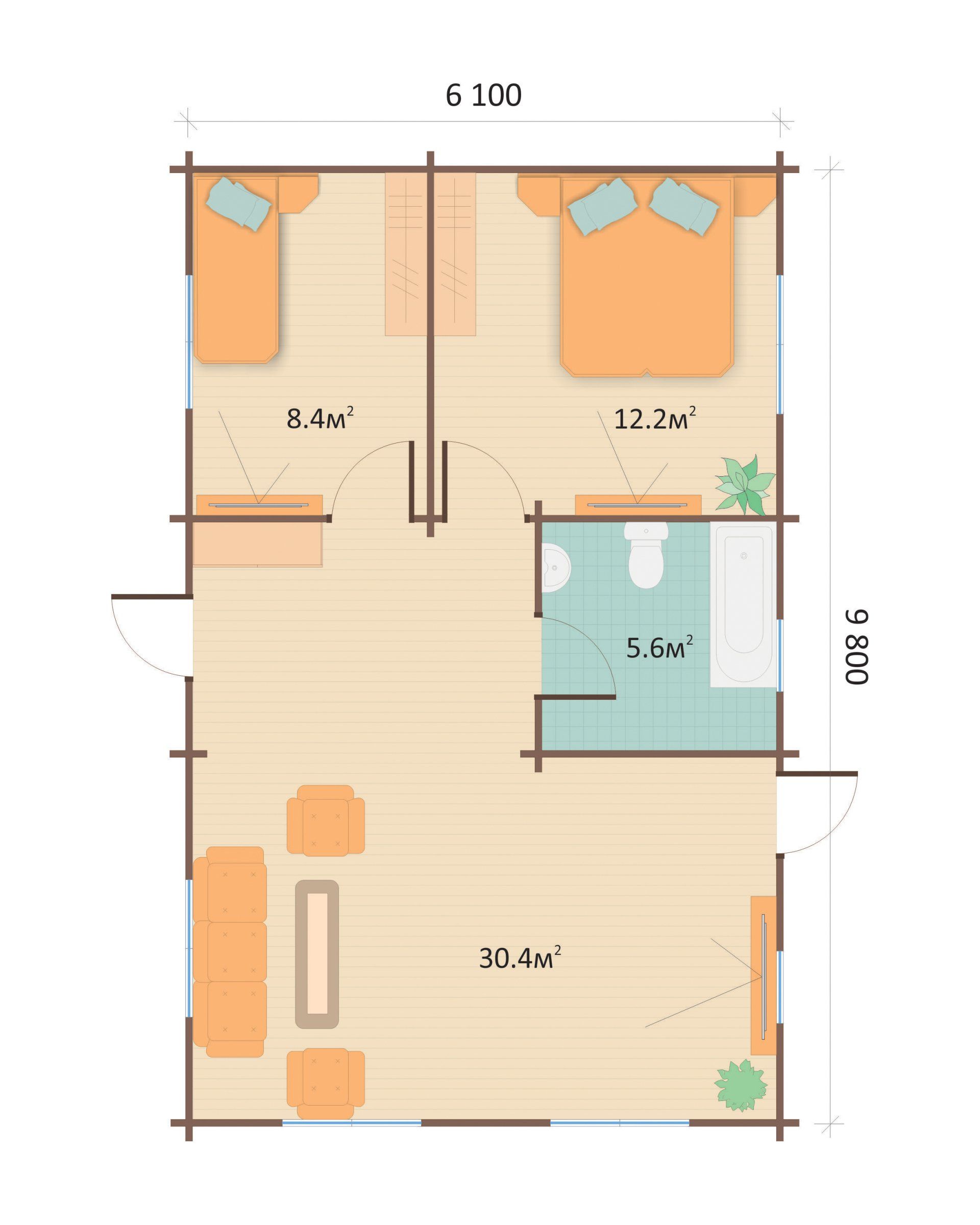 Bespoke 2 Bedroom Log Cabins & Garden Buildings Northern Log Cabins