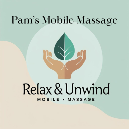 Three stylized, gradient yellow-green leaves radiating upward.