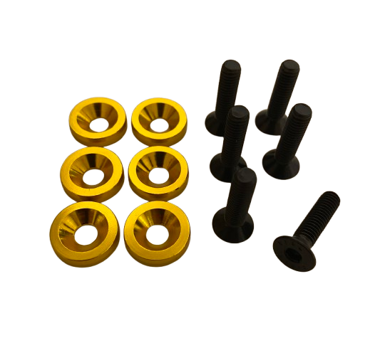 Fastenpack - Gold rings / Black bolts