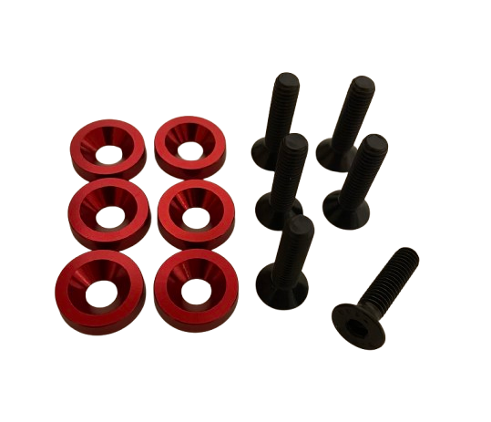 Fastenpack - Red rings / Black bolts
