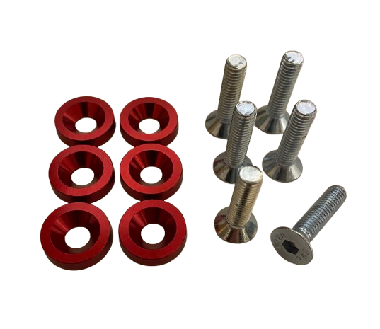 Fastenpack - Red rings / Silver bolts