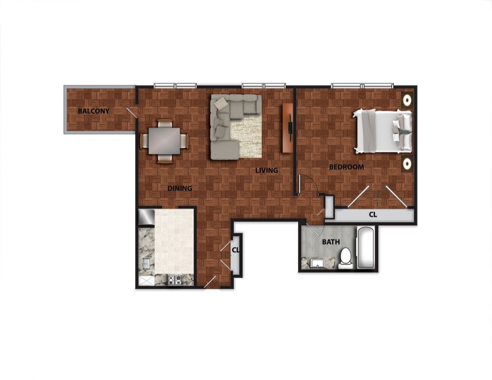 Floor Plan: Studio