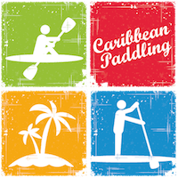 Caribbean Paddling square logo