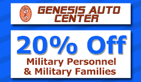 Military Special Offer, Genesis Auto Repair Center in Miramar, FL
