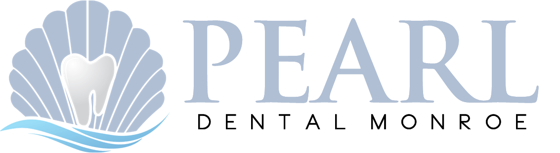 Pearl Dental Monroe Logo | Root Canals, Saturday appointments, extractions, bridges, dentures, implants