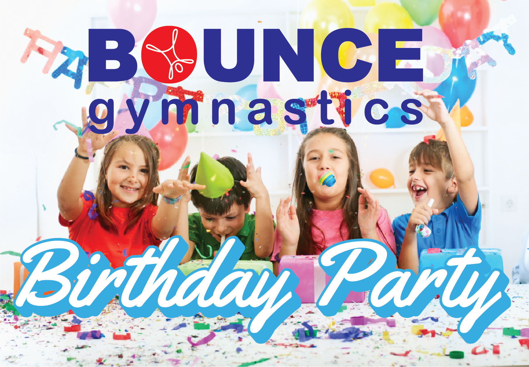 Bounce, gymnastics birthday party