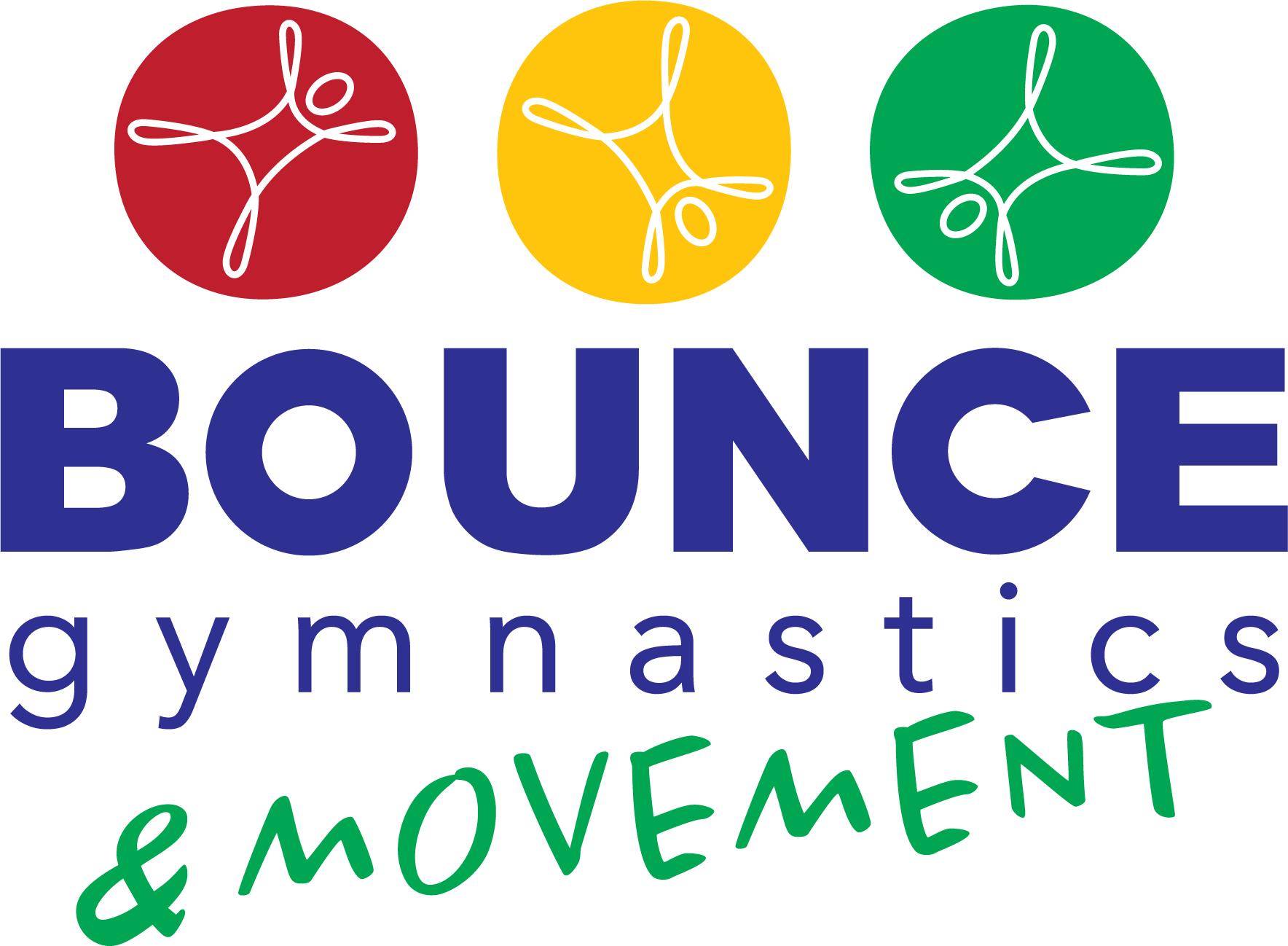 Bounce, gymnastics logo