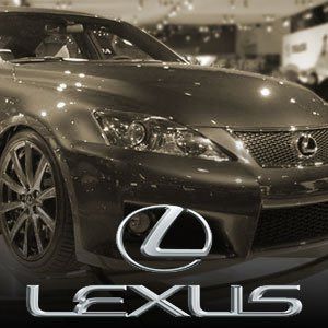 lexus logo over image of car